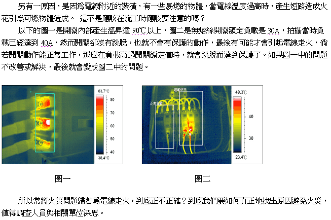 立松科技股份有限公司 (2011/04/18) 談電線走火